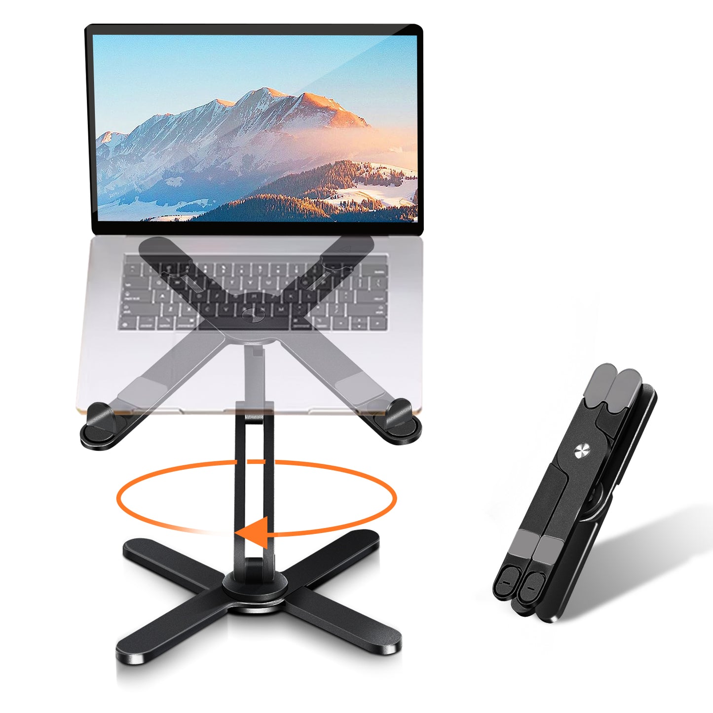 Moallia Laptop Stand with 360 Rotating Base