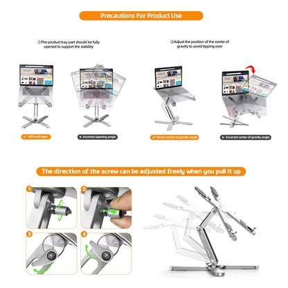 Moallia Laptop Stand with 360 Rotating Base