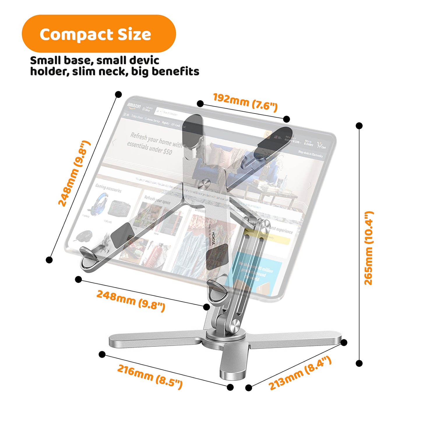 Moallia Laptop Stand with 360 Rotating Base